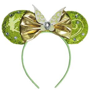 Bow Ear Headbands Women Plastic Sequin Tinker Bell Mouse Adult Cosplay Party